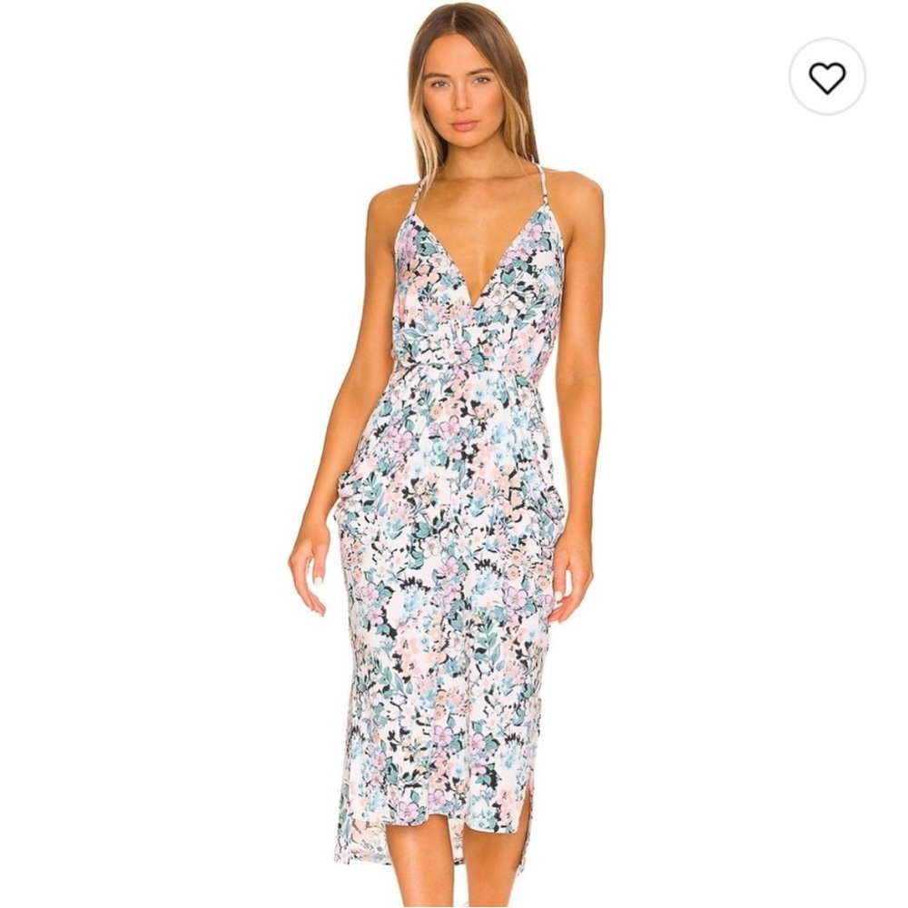 BCBGeneration Rynn Drape Pocket Dress in Garden Floral Size M